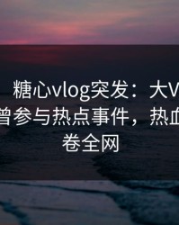 【爆料】糖心vlog突发：大V在傍晚时刻被曝曾参与热点事件，热血沸腾席卷全网